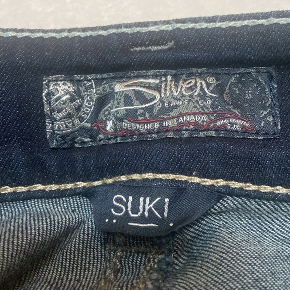 SILVER SUKI Mid Bermuda Jean Shorts Size 30 Waist - Picture 8 of 14